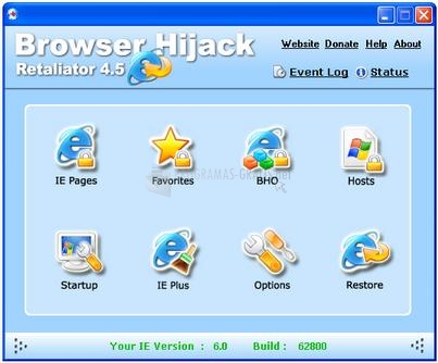Pantallazo Browser Hijack Retaliator