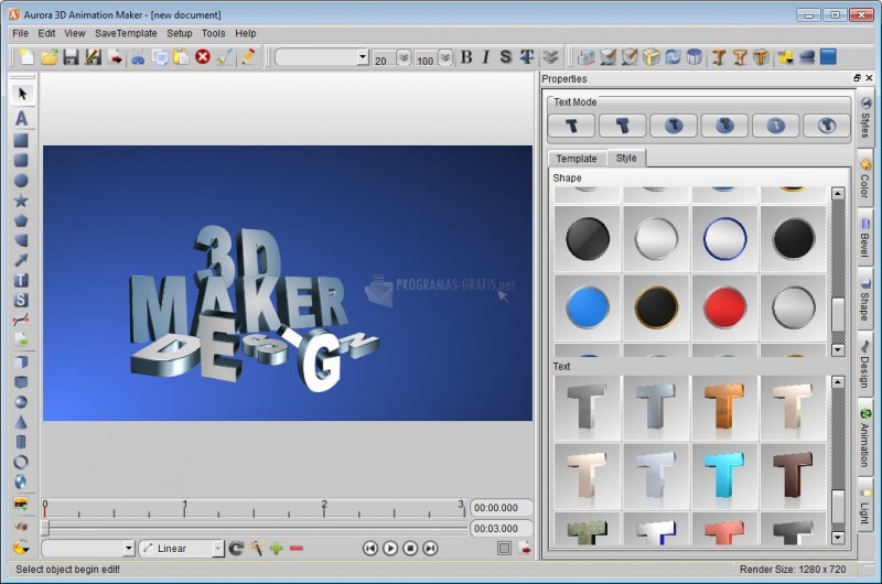 ⚙ Bajar Aurora 3D Animation Maker 12.07.19 en español