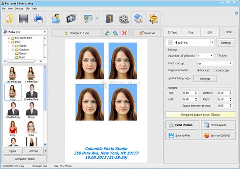 passport size photo software for mac