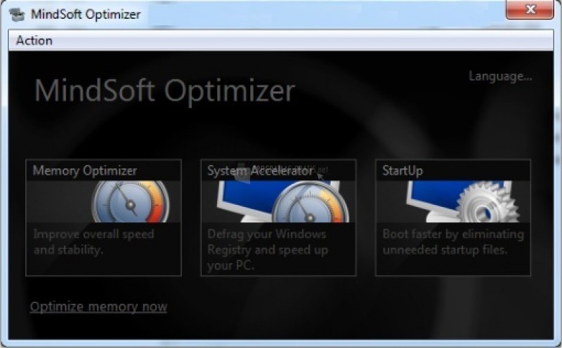 Pantallazo MindSoft System Optimizer