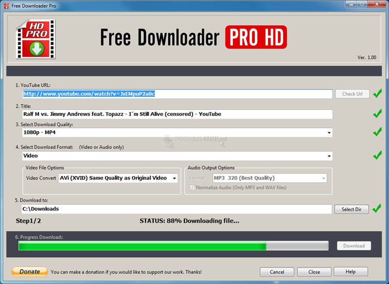 Pantallazo Free Downloader Pro HD