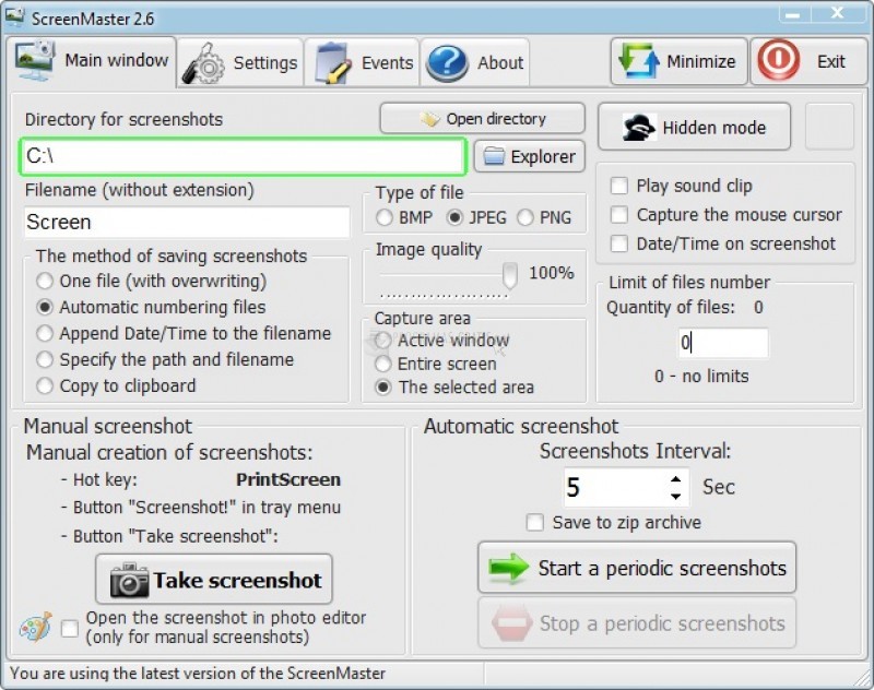 Pantallazo SEASoftware ScreenMaster