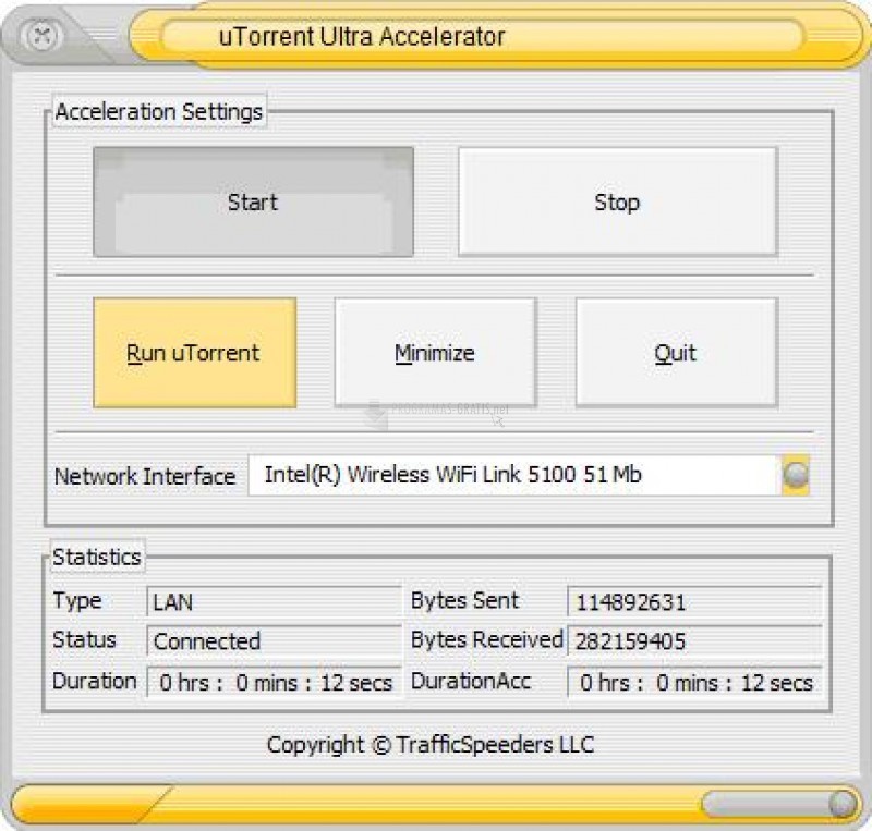 Pantallazo uTorrent Ultra Accelerator