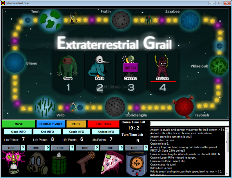 Pantallazo Extraterrestrial Grail