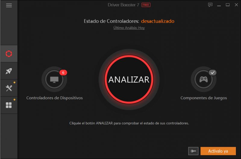 Pantallazo Driver Booster Free