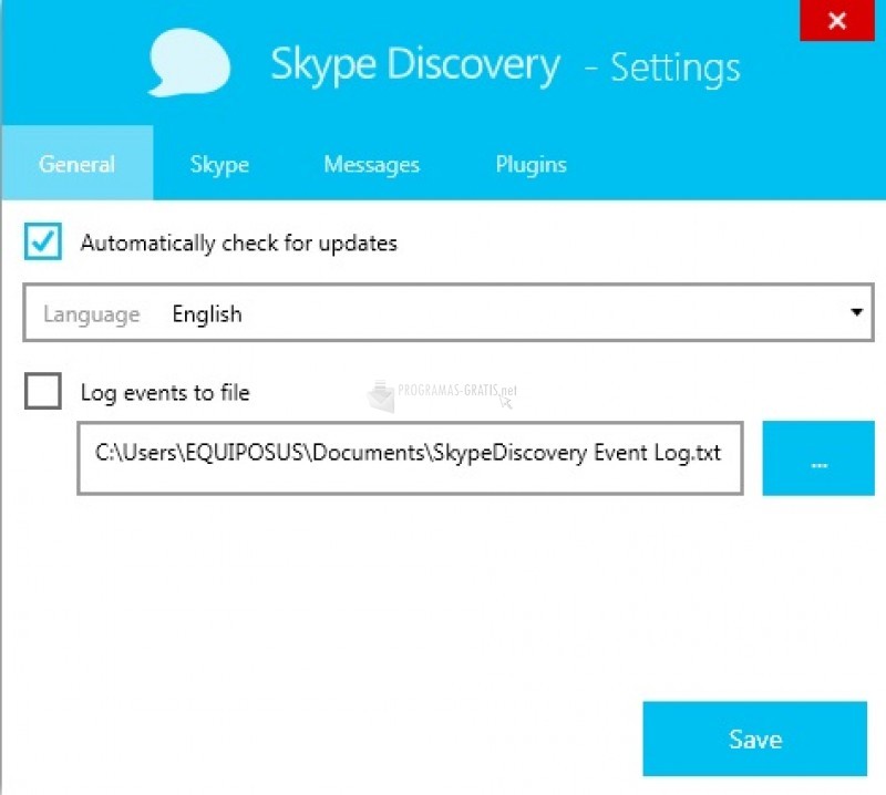 Pantallazo Skype Discovery