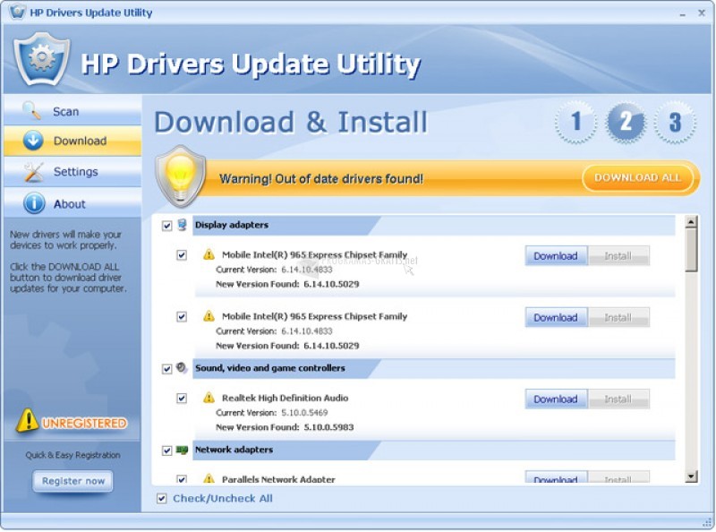 🌟 Bajar HP Drivers Update Utility 1.0 en español