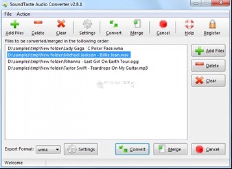Pantallazo SoundTaste Audio Converter