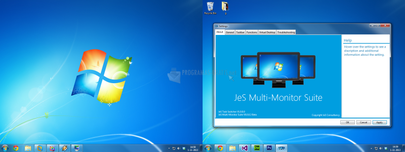 Pantallazo JeS Multi-Monitor Suite
