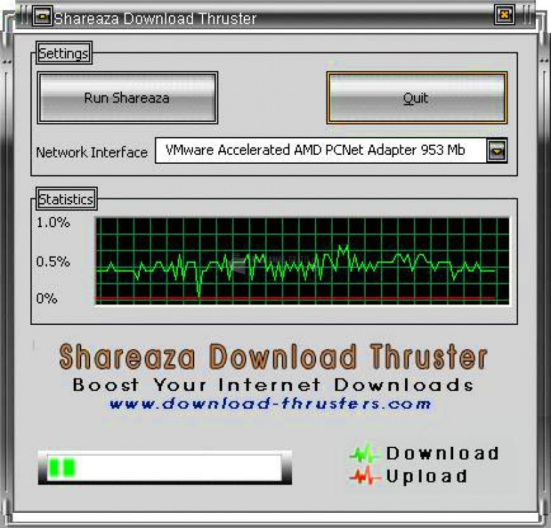 Pantallazo Shareaza Download Thruster