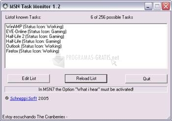Pantallazo MSN7 Task Monitor