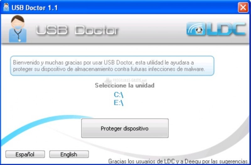 Pantallazo USB Doctor