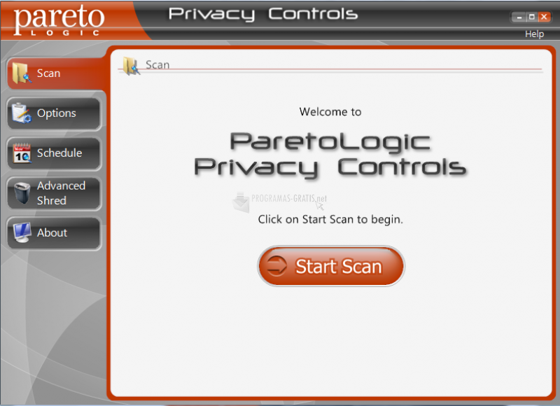 Pantallazo ParetoLogic Privacy Controls