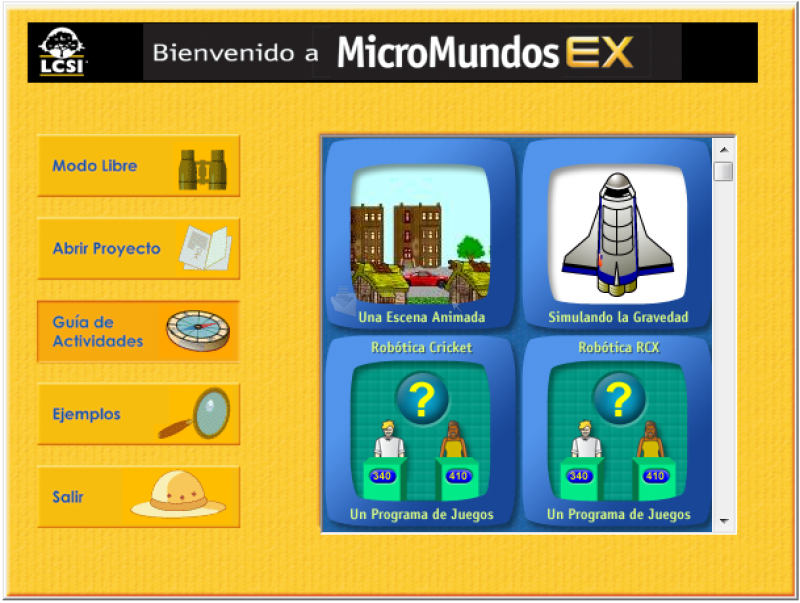 Pantallazo MicroMundos EX