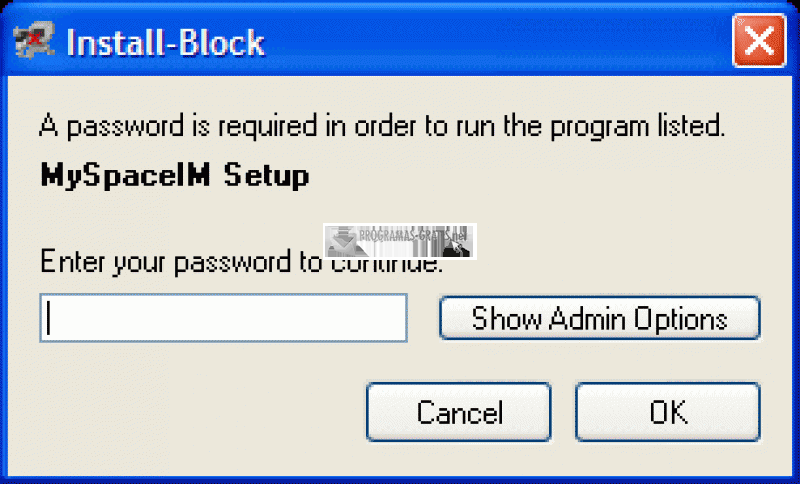 Password requirements. This installation is blocked to you on this Computer.