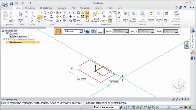 Pantallazo Solid Edge