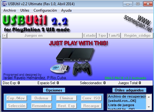 usbutil 2.2 ps2 download
