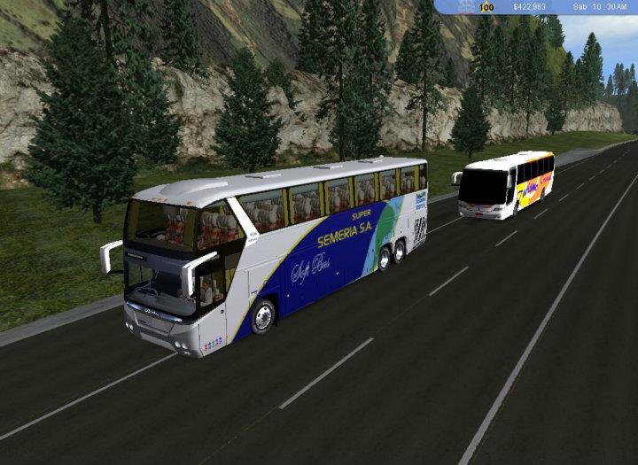 Pantallazo 18 Wheels of Steel Haulin Mod Bus Ecuador