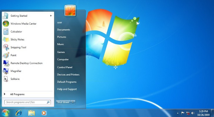Pantallazo Windows 7
