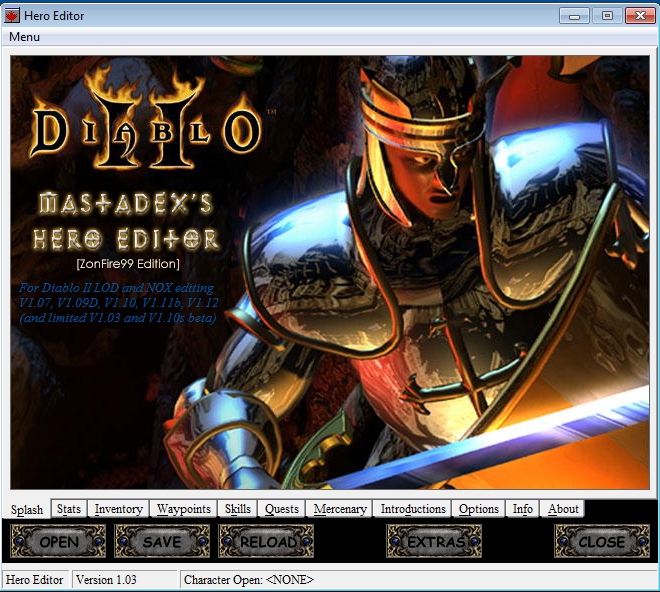 diablo 2 lord of destruction hero editor 1.14d