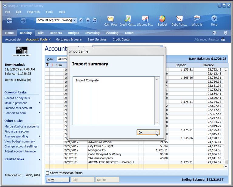 microsoft money plus sunset deluxe free download