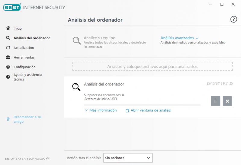 Pantallazo ESET Internet Security