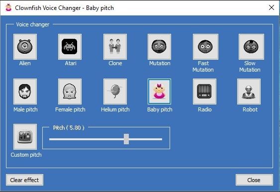 clownfish voice changer for chromebook