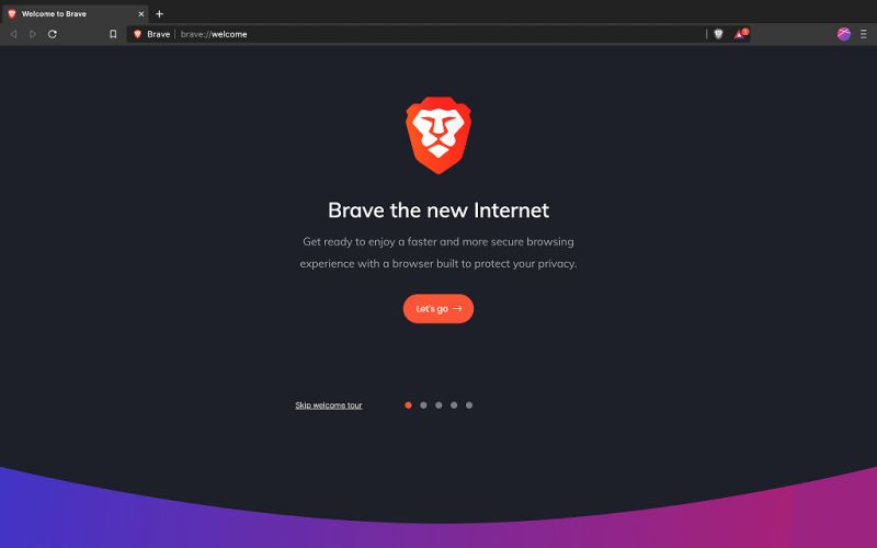 Pantallazo Brave Browser