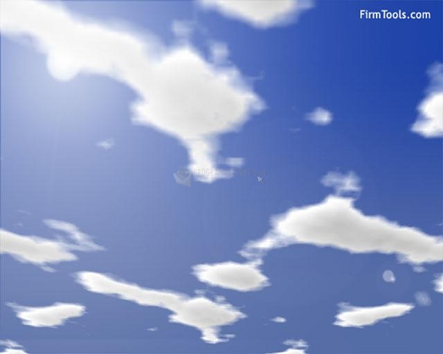 Pantallazo Firmtools Clouds Screensaver