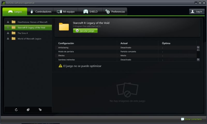 Pantallazo NVIDIA GeForce Game Ready Driver