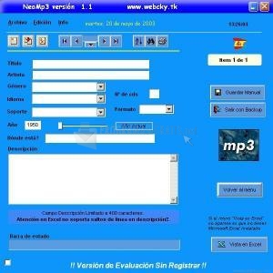 Gestor de musica para pc