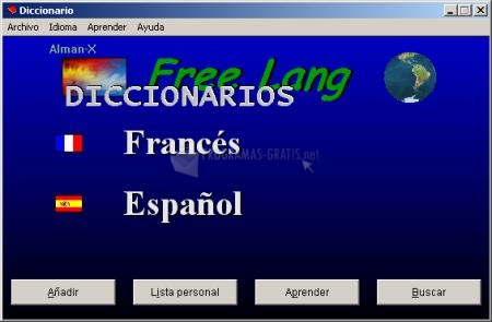 Nuestra compañía Frotar Presentador 💿 Descargar Diccionario Freelang Francés-Español Gratis para Windows