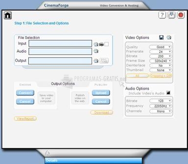 Pantallazo CinemaForge