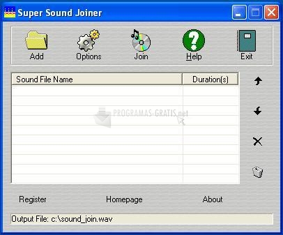 Pantallazo Super Sound Joiner