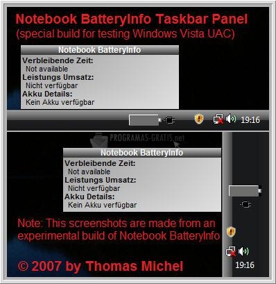 Pantallazo Notebook BatteryInfo
