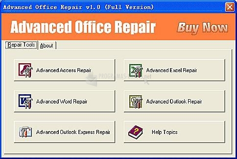 Pantallazo Advanced Office Repair