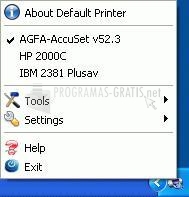Pantallazo Default Printer