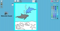 Foto Desktop Dolphin Coloring Book
