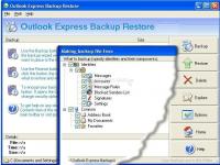 Pantallazo Outlook Express Backup Restore