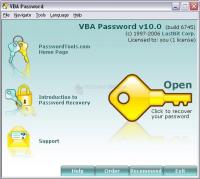Pantallazo VBA Password