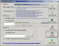 Pantallazo Advanced SMTP Server