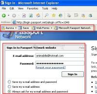 Pantalla Aurora Password Manager