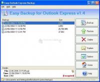 Pantallazo Easy Backup Outlook Express