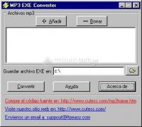 Pantallazo MP3 EXE Converter