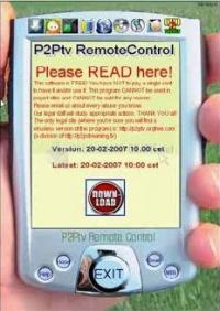 Pantallazo P2PTv Remote Control