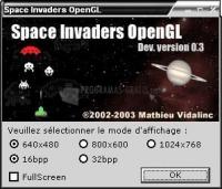 Pantallazo Space Invaders OpenGL
