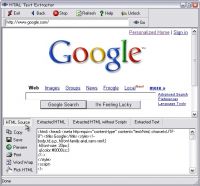 Pantallazo HTML Text Extractor