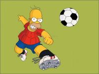 Pantallazo Homer Futbolista
