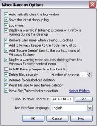 Captura de pantalla IE Privacy Keeper