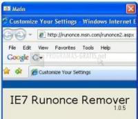 Pantallazo IE7 Runonce Remover